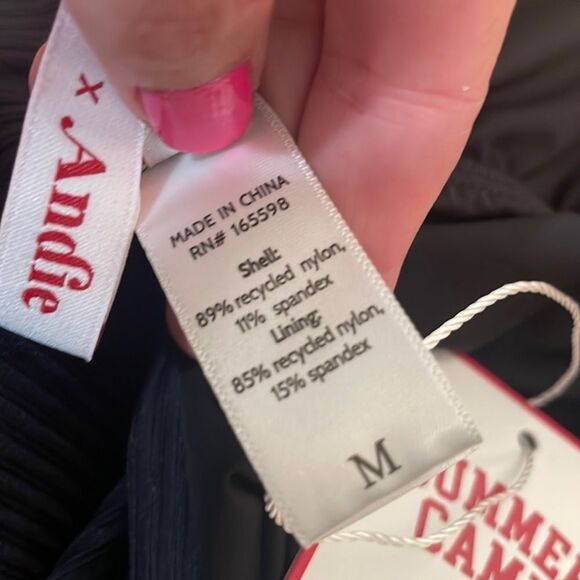 Andie The Ibiza One Piece Rib Swimsuit Black size M NWT - Picture 7 of 7